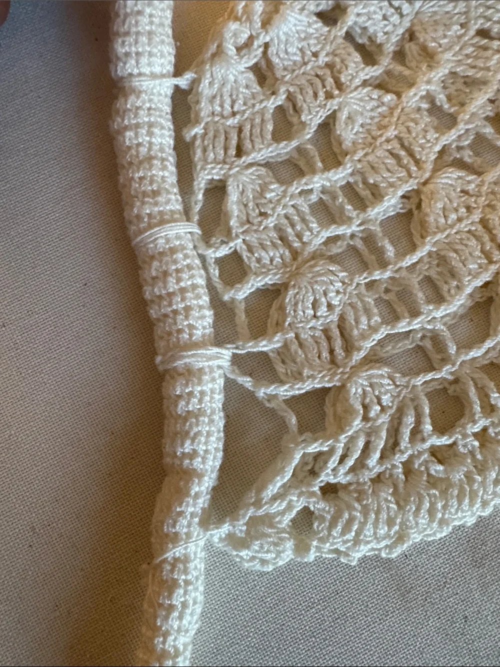 Vintage Hand Crocheted Baby Bonnet